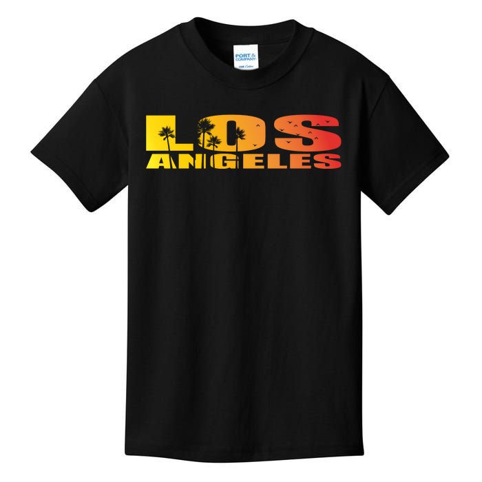 Los Angeles Retro Sunset Kids T-Shirt