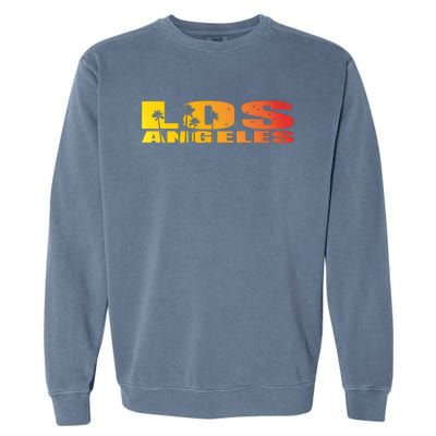 Los Angeles Retro Sunset Garment-Dyed Sweatshirt