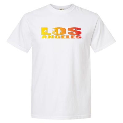 Los Angeles Retro Sunset Garment-Dyed Heavyweight T-Shirt