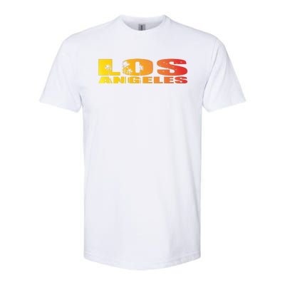 Los Angeles Retro Sunset Softstyle CVC T-Shirt