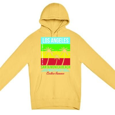 Los Angeles Santa Monica Beach Premium Pullover Hoodie