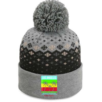 Los Angeles Santa Monica Beach The Baniff Cuffed Pom Beanie