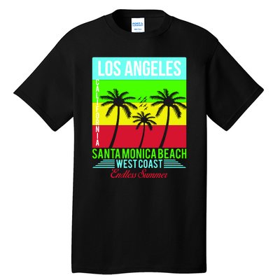 Los Angeles Santa Monica Beach Tall T-Shirt