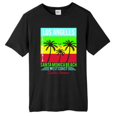 Los Angeles Santa Monica Beach Tall Fusion ChromaSoft Performance T-Shirt