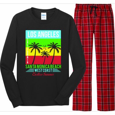 Los Angeles Santa Monica Beach Long Sleeve Pajama Set