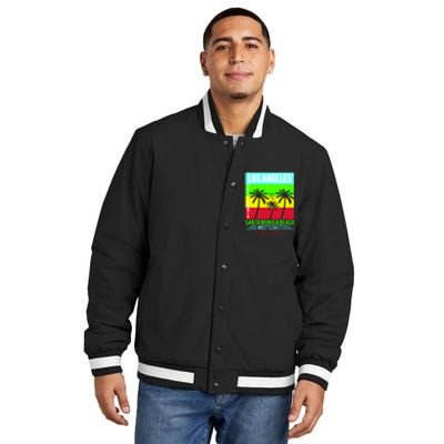 Los Angeles Santa Monica Beach Insulated Varsity Jacket