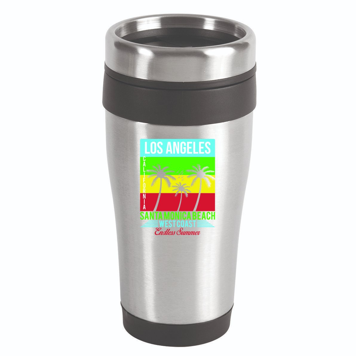 Los Angeles Santa Monica Beach 16oz Travel Tumbler