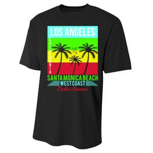 Los Angeles Santa Monica Beach Performance Sprint T-Shirt