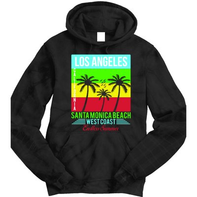 Los Angeles Santa Monica Beach Tie Dye Hoodie