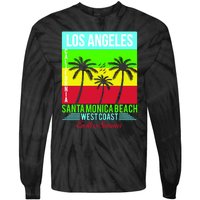 Los Angeles Santa Monica Beach Tie-Dye Long Sleeve Shirt