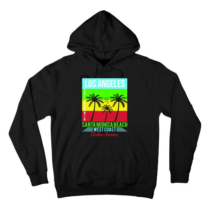 Los Angeles Santa Monica Beach Tall Hoodie