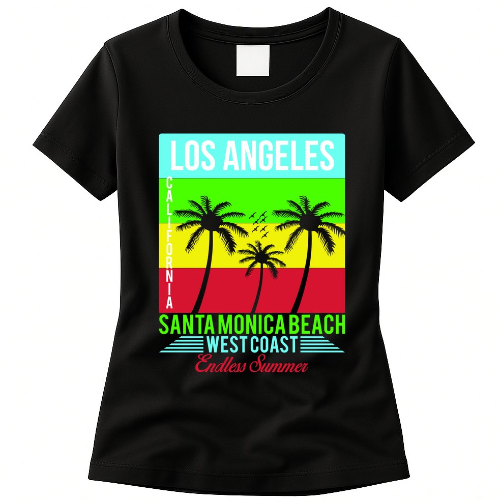 Los Angeles Santa Monica Beach Womens T-Shirt