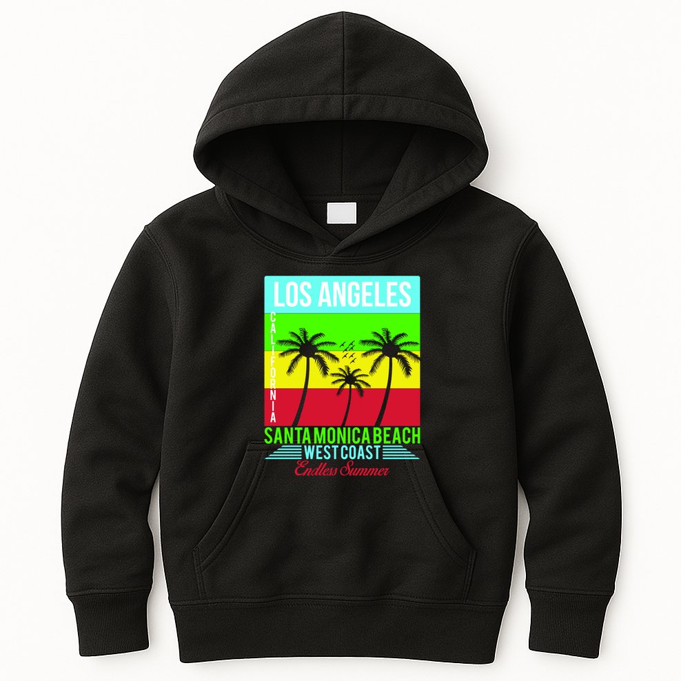 Los Angeles Santa Monica Beach Kids Hoodie