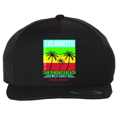 Los Angeles Santa Monica Beach Wool Snapback Cap