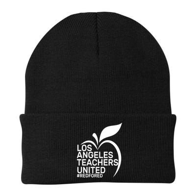 Los Angeles Teachers United Red For Ed Knit Cap Winter Beanie
