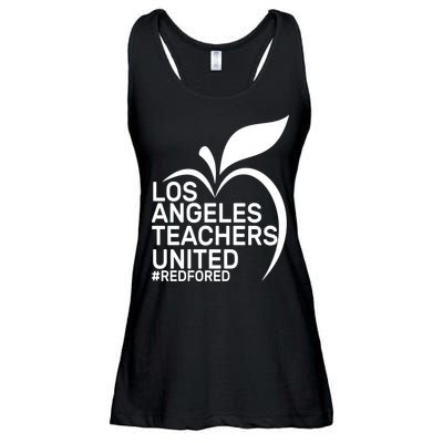 Los Angeles Teachers United Red For Ed Ladies Essential Flowy Tank