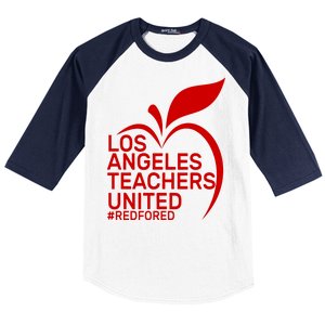 Los Angeles Teachers United Red For Ed Baseball Sleeve Shirt