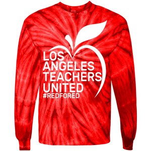 Los Angeles Teachers United Red For Ed Tie-Dye Long Sleeve Shirt