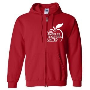 Los Angeles Teachers United Red For Ed Full Zip Hoodie