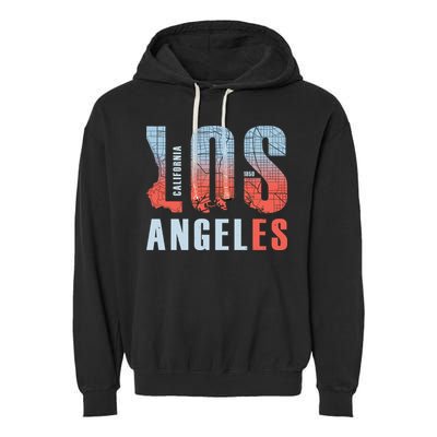 Los Angeles Vintage Emblem Garment-Dyed Fleece Hoodie