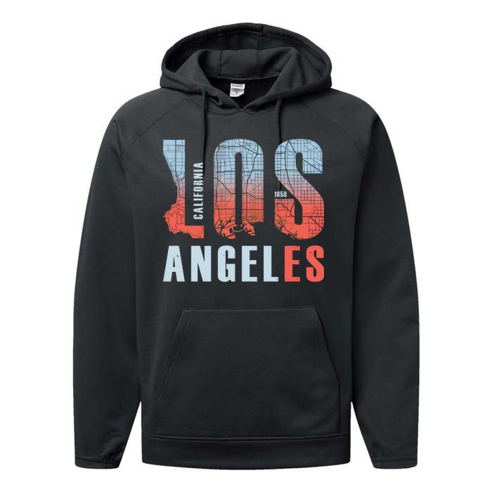 Los Angeles Vintage Emblem Performance Fleece Hoodie