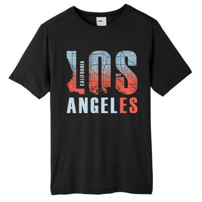 Los Angeles Vintage Emblem Tall Fusion ChromaSoft Performance T-Shirt