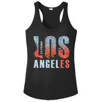 Los Angeles Vintage Emblem Ladies PosiCharge Competitor Racerback Tank