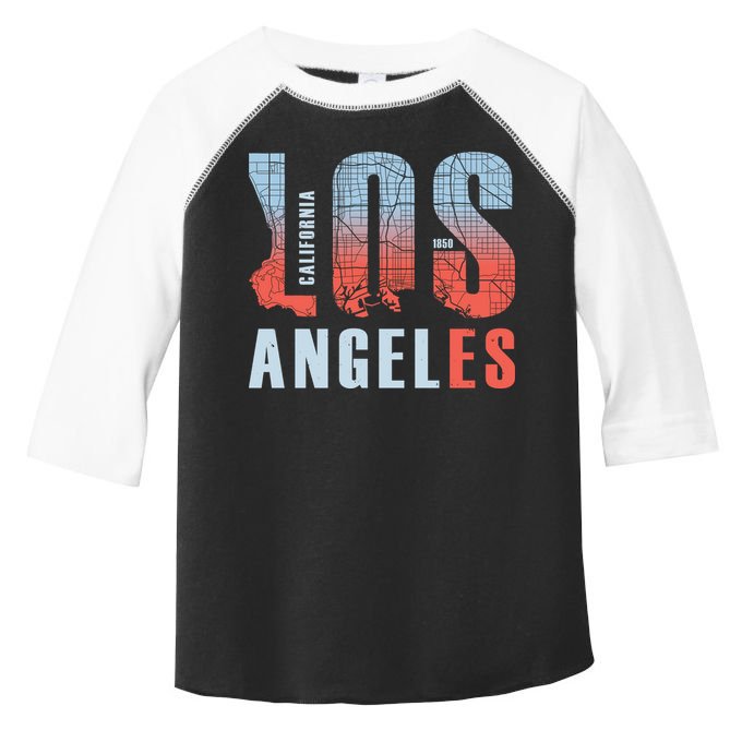 Los Angeles Vintage Emblem Toddler Fine Jersey T-Shirt