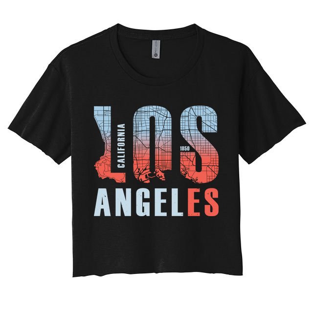 Los Angeles Vintage Emblem Crop Top