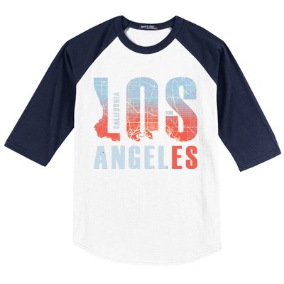 Los Angeles Vintage Emblem Baseball Sleeve Shirt