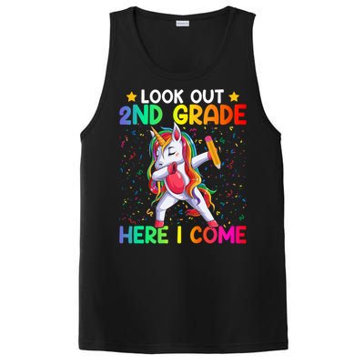 Look Out Second Grade Here I Come Unicorn Dabbing 2Nd Grader Cool Gift PosiCharge Competitor Tank