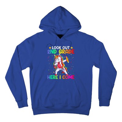 Look Out Second Grade Here I Come Unicorn Dabbing 2Nd Grader Cool Gift Hoodie