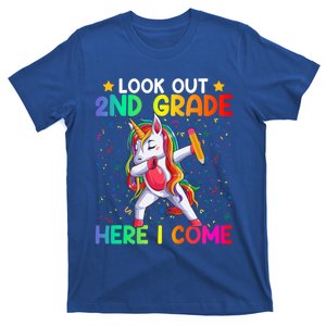 Look Out Second Grade Here I Come Unicorn Dabbing 2Nd Grader Cool Gift T-Shirt