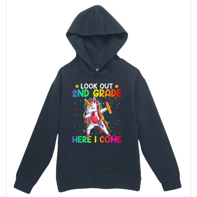 Look Out Second Grade Here I Come Unicorn Dabbing 2Nd Grader Cool Gift Urban Pullover Hoodie