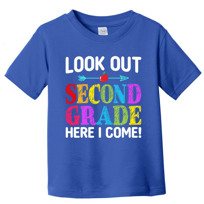 Look Out Second Grade Here I Come First Day Back To School Gift Toddler T-Shirt