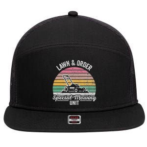 Lawn & Order Special Mowing Unit 7 Panel Mesh Trucker Snapback Hat