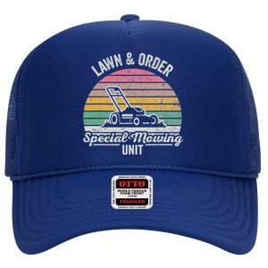 Lawn & Order Special Mowing Unit High Crown Mesh Back Trucker Hat