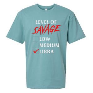 Level Of Savage Libra Funny Zodiac Queen King Girl Man Sueded Cloud Jersey T-Shirt