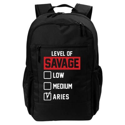 Level Of Savage Low Medium Aries Backpack