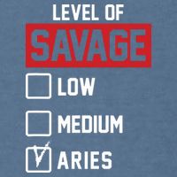 Level Of Savage Low Medium Aries Garment-Dyed Sweatshirt