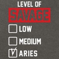 Level Of Savage Low Medium Aries Cotton Canvas Backpack