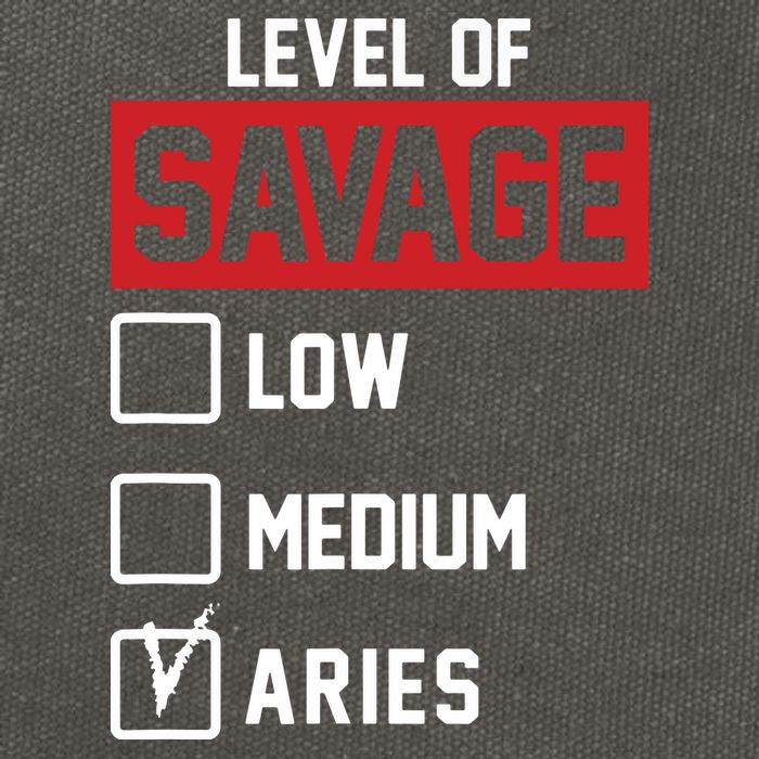 Level Of Savage Low Medium Aries Cotton Canvas Backpack