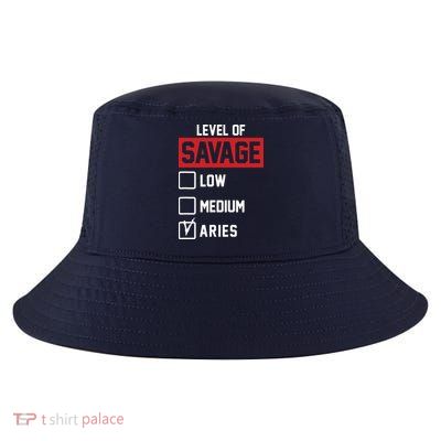Level Of Savage Low Medium Aries Cool Comfort Performance Bucket Hat