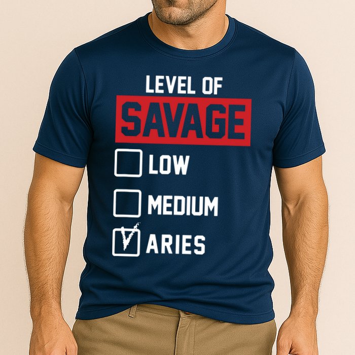 Level Of Savage Low Medium Aries Performance Shirt