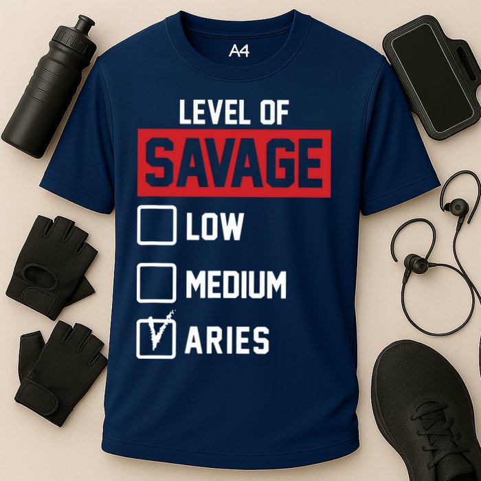 Level Of Savage Low Medium Aries Performance Shirt
