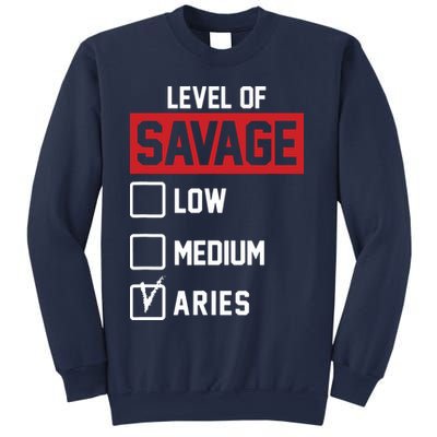 Level Of Savage Low Medium Aries Sweatshirt