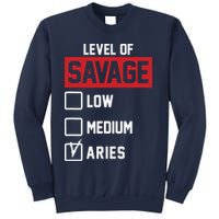 Level Of Savage Low Medium Aries Sweatshirt