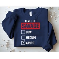 Level Of Savage Low Medium Aries Sweatshirt