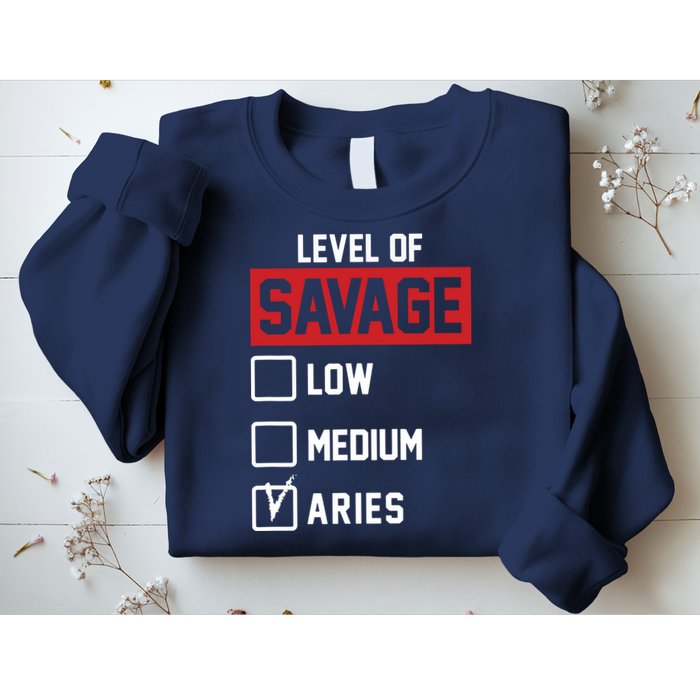 Level Of Savage Low Medium Aries Sweatshirt