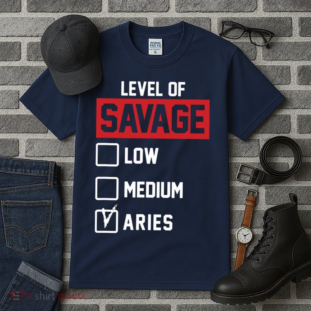 Level Of Savage Low Medium Aries Tall T-Shirt